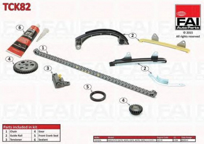 FAI AUTOPARTS tck82 -  Комплект цепи привода распредвала